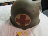 WWII US 29th Division Medic Helmet