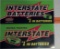 2 Interstate Battery Nascar Signs
