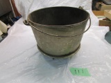 Rare Marion Cast Iron Nickeled Kettle, #8