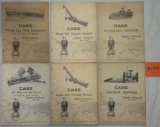 6 Case Parts Catalogs-1940's, '50s