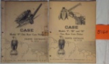 2 Case Parts Catalogs-1940's, '50s