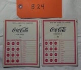 2 Coca Cola Punch Cards