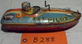 Tin Wind-up Toy Boat