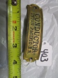 Old UPRR Conductor Badge, 4