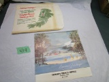 1964 Taylor's Texaco Service Calendar/holiday sleeve