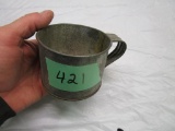 Old Tin Water Cup w/Delco Avert. Light & Wafer System