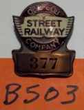 Omaha and Council Bluffs Street Railway Badge