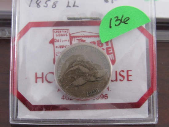 1858LL Flying Eagle Cent