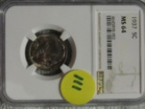 1937 BUFFALO NICKEL NGC MS64