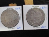 1885 AND 1885 O MORGAN DOLLARS