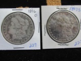 1896 O AND 1897S MORGAN DOLLARS