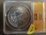 1896S MORGAN DOLLAR ANACS MS 60 CLEANED