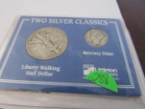 1937 Walking Liberty Half 1941 Mercury Dime