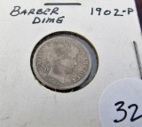 1902-P Barber Dime