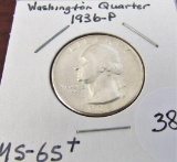 1936-P Washington Quarter