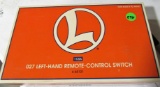 Lionel left hand remote control switch