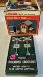 Lionel Diesel Horn Shed and 2 misc RR crossing