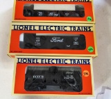 Lionel 3 car set of Ford cars