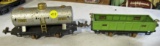 Lionel tanker and open car