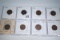 1911-1927S Lincoln pennies (8 coins)