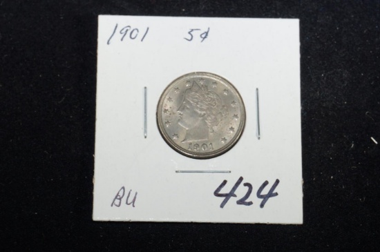1901 "V" nickel