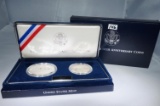 1991-1995 WWII 50th Anniversary Comm 2 coin set