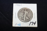 1936S Walking Liberty Half