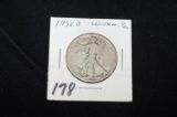 1938D Walking Liberty Half