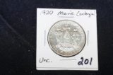 1920 Maine coin half