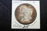 1884O Morgan dollar (end of roll coin)