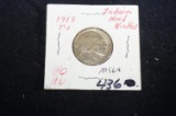 1913 T1 Buffalo nickel