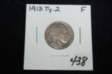 1913 T2 Buffalo nickel