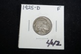 1925D Buffalo nickel