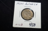 1937S Buffalo nickel