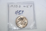 1938D Buffalo nickel