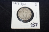 1917 Standing Liberty quarter T1