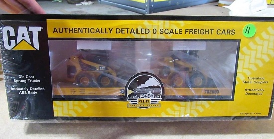 CAT Authentically Detailed O Scale Freight Cars