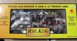 Rail King MTH Auto Transport Auto Carrier w/ Ertl '67 Pontiac Firebird & '70 Nova