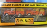 Rail King Tough and Rugged O and O-27 Freight Cars