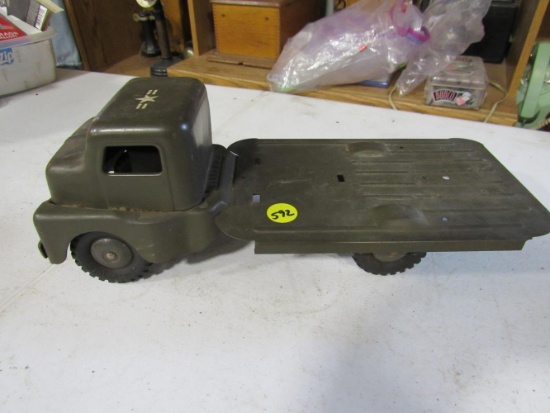 Military flatbed truck