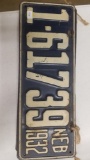 Set of 1932 Nebraska License Plates
