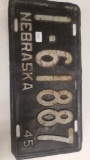 1945 Nebraska License Plates