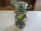 Atlas jar of marbles