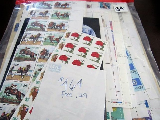 $464.00 Face Value Mint 29 Cent Stamps