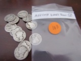 Bag of 11 Mercury Dimes