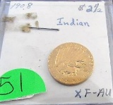 1908 $2.50 Indian Gold Piece