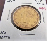 1847 $10.00 Gold Piece
