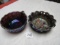 2 amyethyst carnival glass bowls