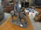 metal mountain man statue