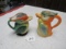 2 tropical bird cream pitcher (1 Germany/ 1 Czech)